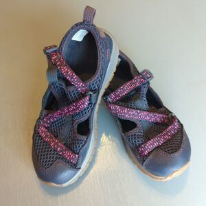 Chaco Odyssey Junior Kids Youth 3 Navy Blue Pink Hiking Sandal Shoes Outdoor